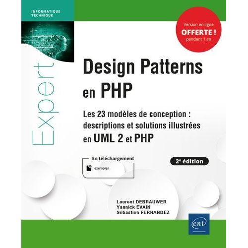 Design Patterns En Php - Les 23 Modles De Conception : Descriptions Et Solutions Illustres En Uml2    Format Grand Format 