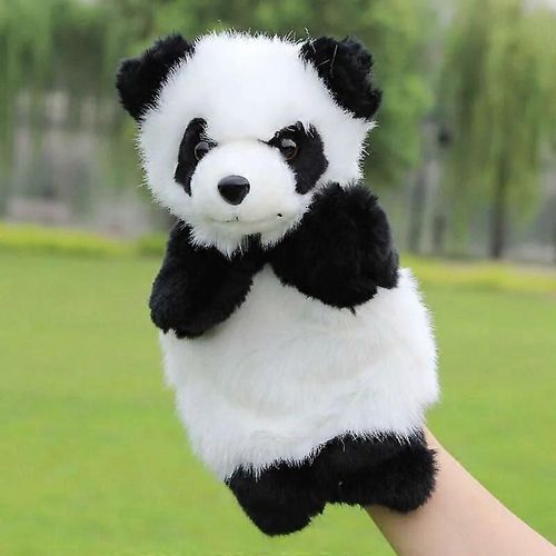 Dessin anim Panda Marionnette  main Enfants Gant Animal en peluche Poupe Moelleuse Conte Conte Faire semblant Jeu de rle ducatif Enseigner Jouets