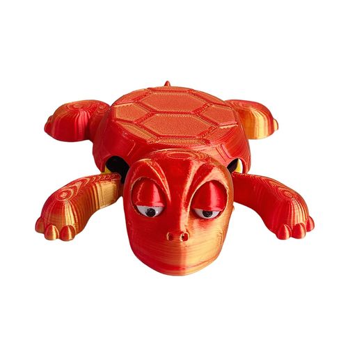 Dessous De Verre En Forme De Tortue Imprims En 3d, Sous-Verres crass Amusants Pour Boissons, Adorable Tapis De Tasse En Forme De Tortue, Accessoire De Fte Cratif-Rouge Dor