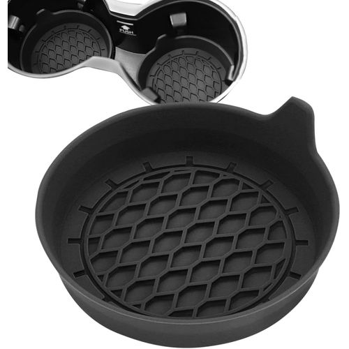 Dessous De Verre En Silicone Pour Voiture, Dessous De Verre Pour Porte-Gobelet, Dessous De Verre Antidrapant Automatique Pour Porte-Gobelet, Rsistant Aux Rayures, Impermable, Silicone Rsistant  La Chaleur, Intgr Dans Le Dessous De Verre Pour
