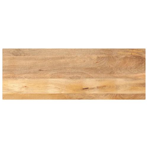 Dessus De Table 140x50x2,5cm Rectangulaire En Bois Massif Manguier | Rustique, Multifonctionnel, Surface Facile A Nettoyer