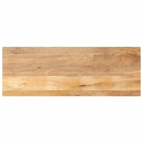 Dessus De Table 140x60x3,8cm En Bois Massif Manguier | Rectangulaire, Rustique, Multifonctionnel, Surface Lisse Facile A Nettoyer