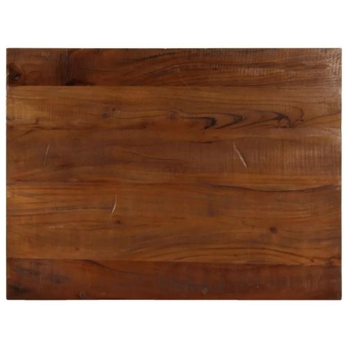 Dessus De Table 70x50x2,5 Cm En Bois Massif Recupere Teck/Manguier/Pin/Hetre | Rectangulaire, Rustique, Surface Lisse Facile A Nettoyer, Multifonctionnel