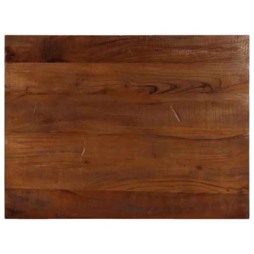 Dessus De Table 90x50x2,5 Cm En Bois Massif Recupere | Rectangulaire, Teck/Manguier/Pin/Hetre, Design Rustique, Polyvalent, Surface Facile A Nettoyer