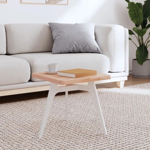 Dessus De Table Carre En Bois Massif De Hetre 40x40x2,5 Cm | Renovation De Table, Polyvalent, Coins Arrondis Securises