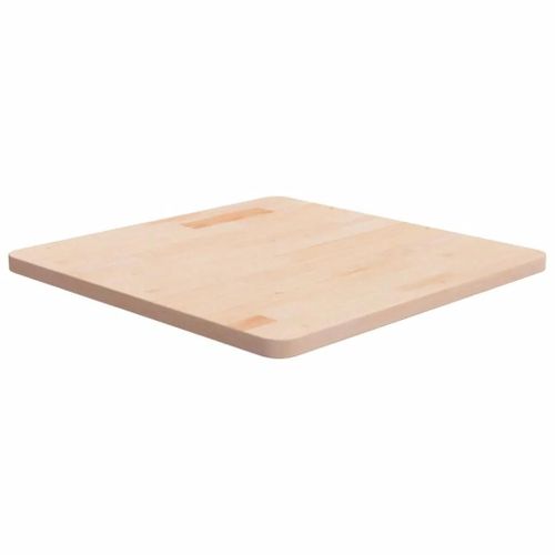 Dessus De Table Carre En Chene Massif | 60x60x2,5 Cm, Surface Non Traitee, Multifonctionnel, Design Rustique
