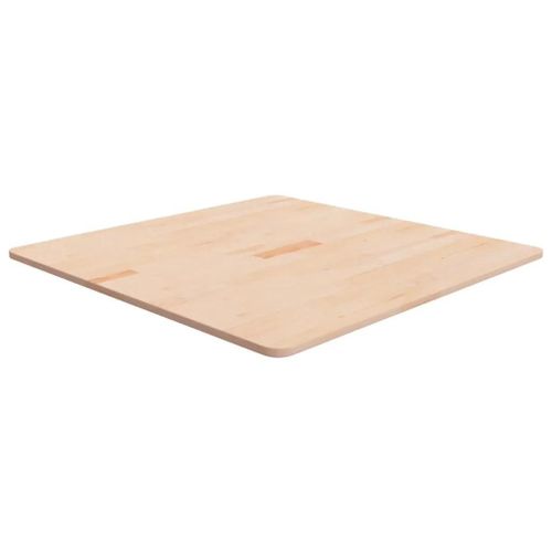 Dessus De Table Carre En Chene Massif | 80x80x1,5 Cm, Surface Non Traitee, Multifonctionnel, Design Rustique, Gain De Place