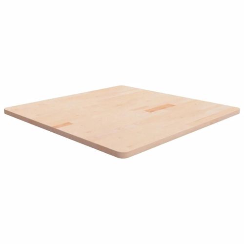 Dessus De Table Carre En Chene Massif | 90x90x2,5 Cm, Surface Non Traitee, Multifonctionnel, Design Rustique