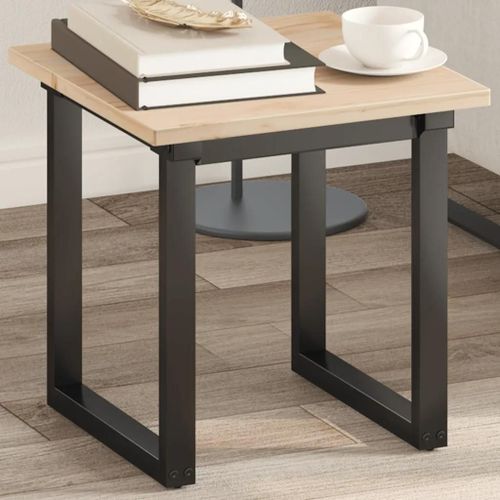 Dessus De Table En Bois De Pin Massif | 40x40x1,7 Cm, Design Rustique, Polyvalent, Facile A Nettoyer