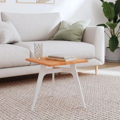 Dessus De Table En Bois Massif De Hetre 40x40x1,5 Cm | Carre, Compact, Polyvalent, Securite Enfants, Facile A Nettoyer