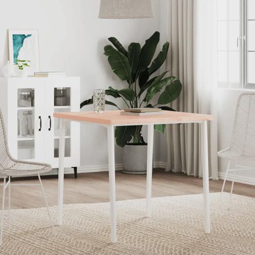 Dessus De Table En Bois Massif De Hetre 70x70x2,5 Cm | Carre, Renouvellement De Table, Polyvalent, Coins Arrondis Securises