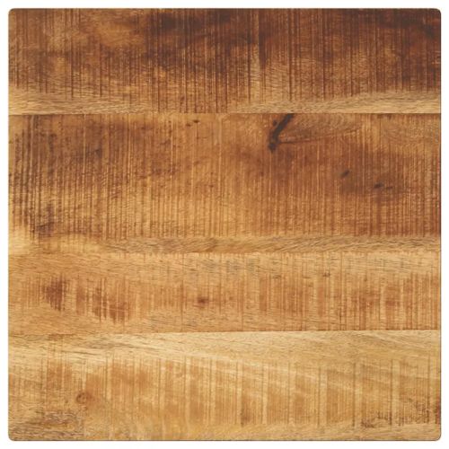 Dessus De Table En Bois Massif De Manguier Brut | 60x60x2,5 Cm, Design Rustique, Multifonctionnel, Surface Facile A Nettoyer