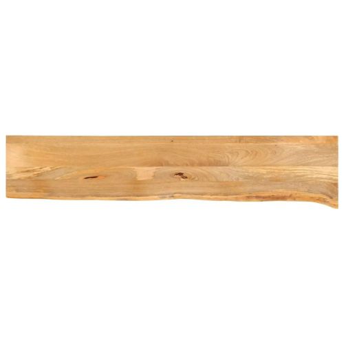 Dessus De Table En Bois Massif Manguier | 180x20x2,5 Cm, Bord Vivant, Multifonctionnel, Surface Facile A Nettoyer
