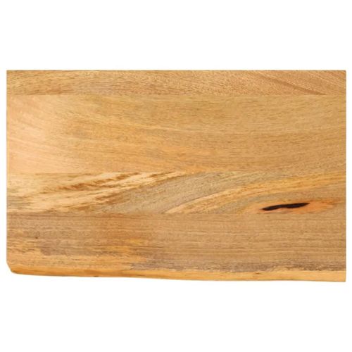Dessus De Table En Bois Massif Manguier | 40x30x3,8 Cm, Bord Vivant, Multifonctionnel, Design Rustique, Facile A Nettoyer