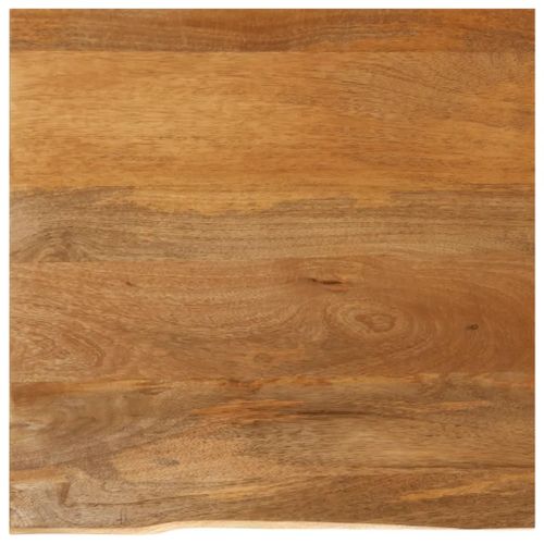 Dessus De Table En Bois Massif Manguier | 40x40x2,5 Cm, Bord Vivant, Multifonctionnel, Surface Facile A Nettoyer
