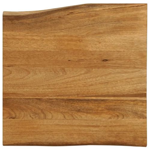 Dessus De Table En Bois Massif Manguier | 40x40x2,5 Cm, Bord Vivant, Multifonctionnel, Surface Facile A Nettoyer