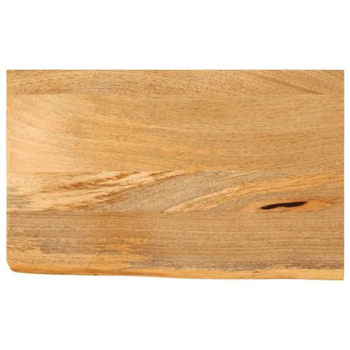 Dessus De Table En Bois Massif Manguier | 60x30x2,5 Cm, Bord Vivant, Multifonctionnel, Surface Facile A Nettoyer