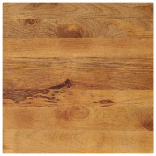 Dessus De Table En Bois Massif Manguier | 70x70x2,5 Cm, Design Rustique, Surface Facile A Nettoyer, Polyvalent