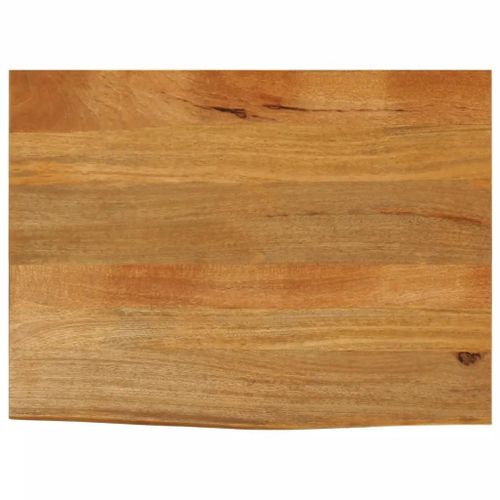 Dessus De Table En Bois Massif Manguier | 80x60x2,5 Cm, Bord Vivant Rustique, Multifonctionnel, Gain D'espace