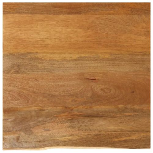 Dessus De Table En Bois Massif Manguier | 80x80x2,5 Cm, Bord Vivant, Multifonctionnel, Surface Facile A Nettoyer