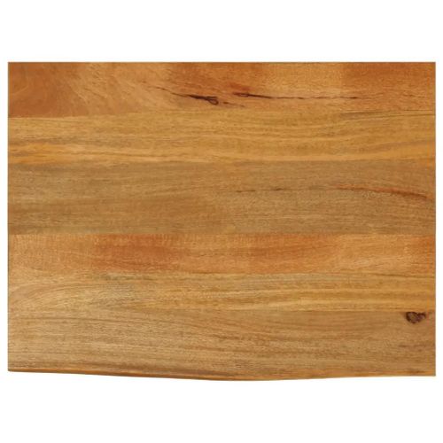Dessus De Table En Bois Massif Manguier | 90x60x2,5 Cm, Bord Vivant, Multifonctionnel, Surface Facile A Nettoyer