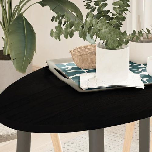 Dessus De Table En Chene Massif 100x50x2 Cm Ovale | Plateau Multifonctionnel, Robuste Et Durable, Surface Lisse Facile A Nettoyer