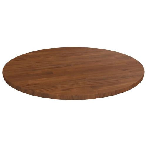 Dessus De Table En Chene Massif | ?50x1,5cm, Surface Traitee, Multifonctionnel, Design Rustique