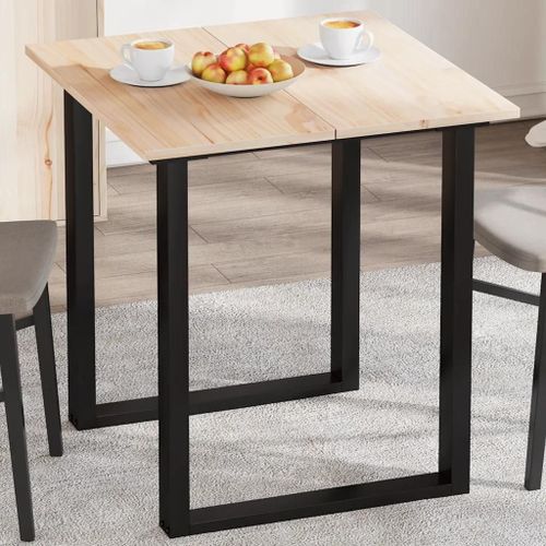 Dessus De Table En Pin Massif 2 Pcs | 70x35x1,7 Cm Rectangulaire, Rustique, Surface Facile A Nettoyer