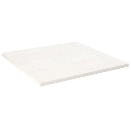 Dessus De Table En Pin Massif Blanc | 80x80x2,5 Cm, Surface Traitee, Bords Arrondis, Multifonctionnel