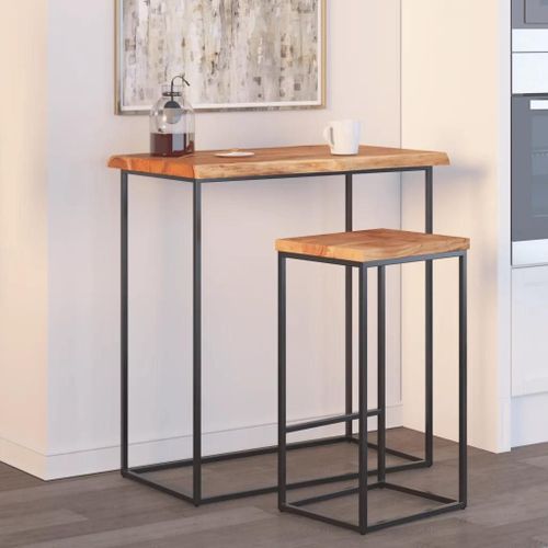 Dessus De Table Rectangulaire En Bois Massif Acacia | 80x60x2,5 Cm, Bord Vivant Rustique, Polyvalent Pour Table De Bar Ou D'appoint, Durable Et Facile A Nettoyer