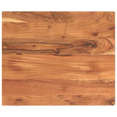 Dessus De Table Rectangulaire En Bois Massif D'acacia 60x50x2,5 Cm | Rustique, Gain De Place, Multifonctionnel Pour Table De Bar Ou Salle A Manger