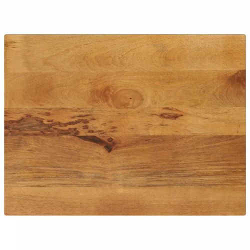 Dessus De Table Rectangulaire En Bois Massif De Manguier | 70x50x2,5 Cm, Rustique, Polyvalent, Surface Facile A Nettoyer