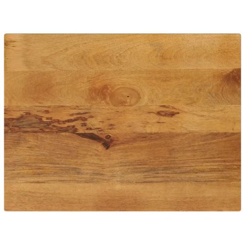 Dessus De Table Rectangulaire En Bois Massif De Manguier | 90x70x3,8 Cm, Rustique, Polyvalent, Surface Facile A Nettoyer