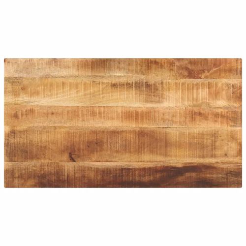 Dessus De Table Rectangulaire En Bois Massif De Manguier Brut | 200x100 Cm, Design Rustique, Multifonctionnel, Gain De Place