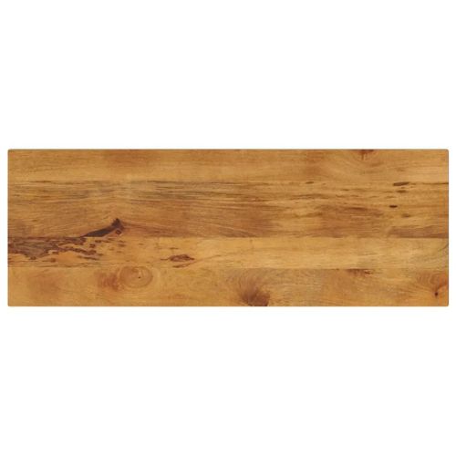 Dessus De Table Rectangulaire En Bois Massif Manguier | 140x60x3,8 Cm, Design Rustique, Surface Facile A Nettoyer, Gain De Place