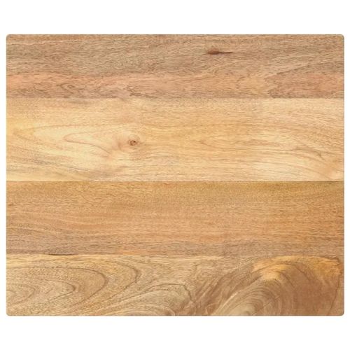 Dessus De Table Rectangulaire En Bois Massif Manguier | 60x50x2,5 Cm, Multifonctionnel, Design Rustique, Surface Facile A Nettoyer