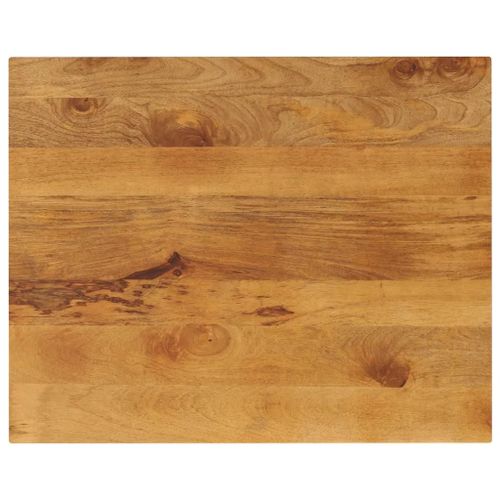Dessus De Table Rectangulaire En Bois Massif Manguier | 90x80x3,8 Cm, Rustique, Polyvalent, Surface Lisse