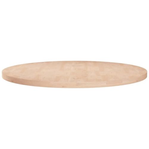 Dessus De Table Rond En Chene Massif | ?60x2,5 Cm, Surface Non Traitee, Multifonctionnel, Design Rustique