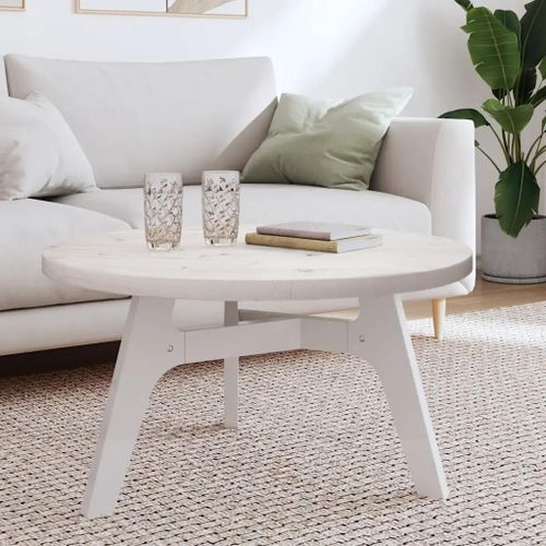 Dessus De Table Rond En Pin Massif | ?80x3 Cm, Robuste, Multifonctionnel, Gain D'espace