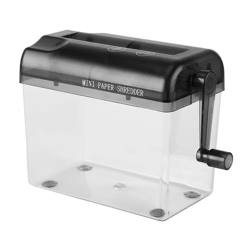 Destructeur De Papier Manuel Grey A6 Mini : Bureau Portable Et Usage Domestique