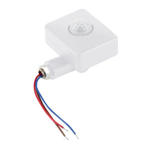 Dtecteur De Mouvement Infrarouge Pir Automatique, Pratique Pour L'extrieur, Ac 85-265v, Abs, Mini Lumire Led, Interrupteur Durable, Scurit  Domicile