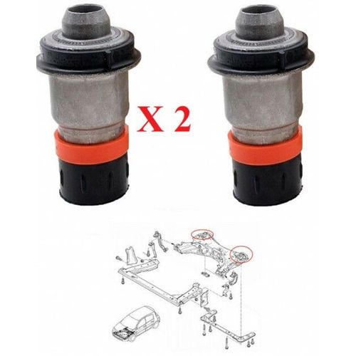 Deux Silents Blocs Du Berceau Avant - Renault Modus 1.5 Dci 106  Part. 12/2004