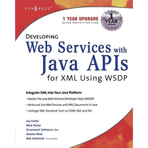 Developing Web Services With Java Apis For Xml Using Wsdp   de Syngress  Format Broch 