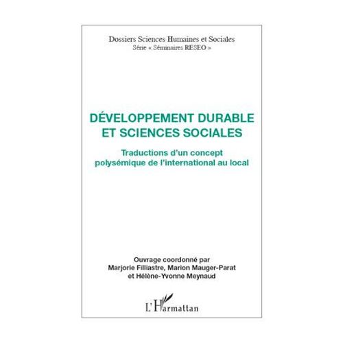 Dveloppement Durable Et Sciences Sociales  