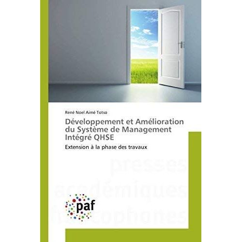 Dveloppement Et Amlioration Du Systme De Management Intgr Qhse    Format Broch 
