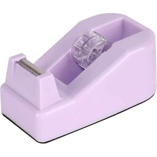 Dvidoir De Ruban Adhsif De Bureau Avec Base Antidrapante, Joli Design Rose, Violet, Vert, Plastique Durable, Mtal, Ciment, 10 X 4,6 X 4 Cm