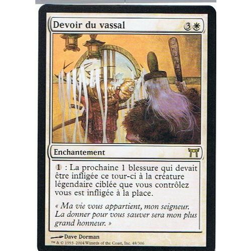 Devoir Du Vassal  - Magic Mtg