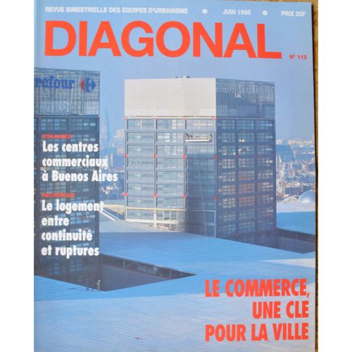 Diagonal, Revue D'urbanisme 113