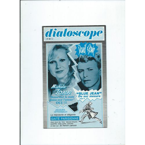 Dialoscope 01/01/1985 David Bowie, Michle Torr, Jacques Offenbach, Karen Chryl, Renaud, De Suza, Mitchell, Hallyday, Lama, Gainsbourg, Isabelle Aubret, Lenorman, Aufray, Bart, Mike Oldfield 190