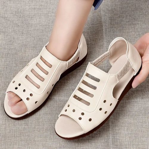 Diapositives D't En Cuir Respirant Pour Femmes,Chaussures Plates,Grande Taille 41,42,Classique 03oxford,Mode 2024